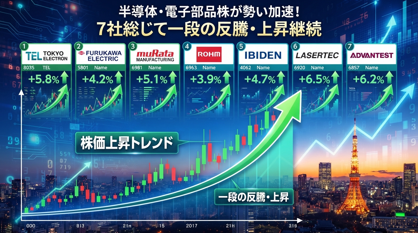 AI関連・半導体関連銘柄のテクニカルチャート分析